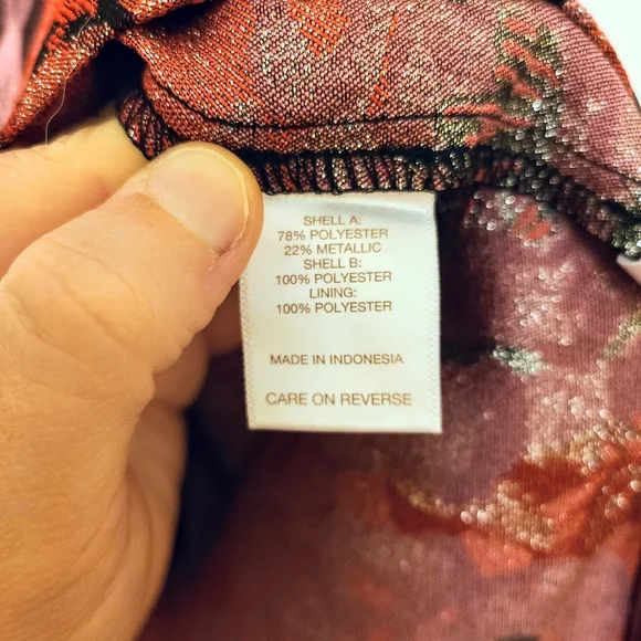 Eva Mendes NY & Co. Embroidered Floral Damask Fit-and-Flare Dress w/ Pockets! - Picture 3 of 7